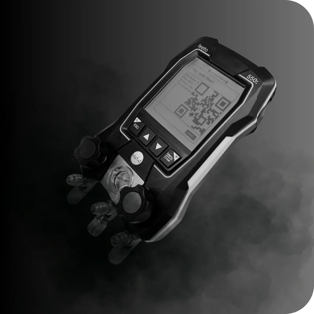 testo 550, 550S, Analizador digital de refrigeración de 2 vías, manómetro